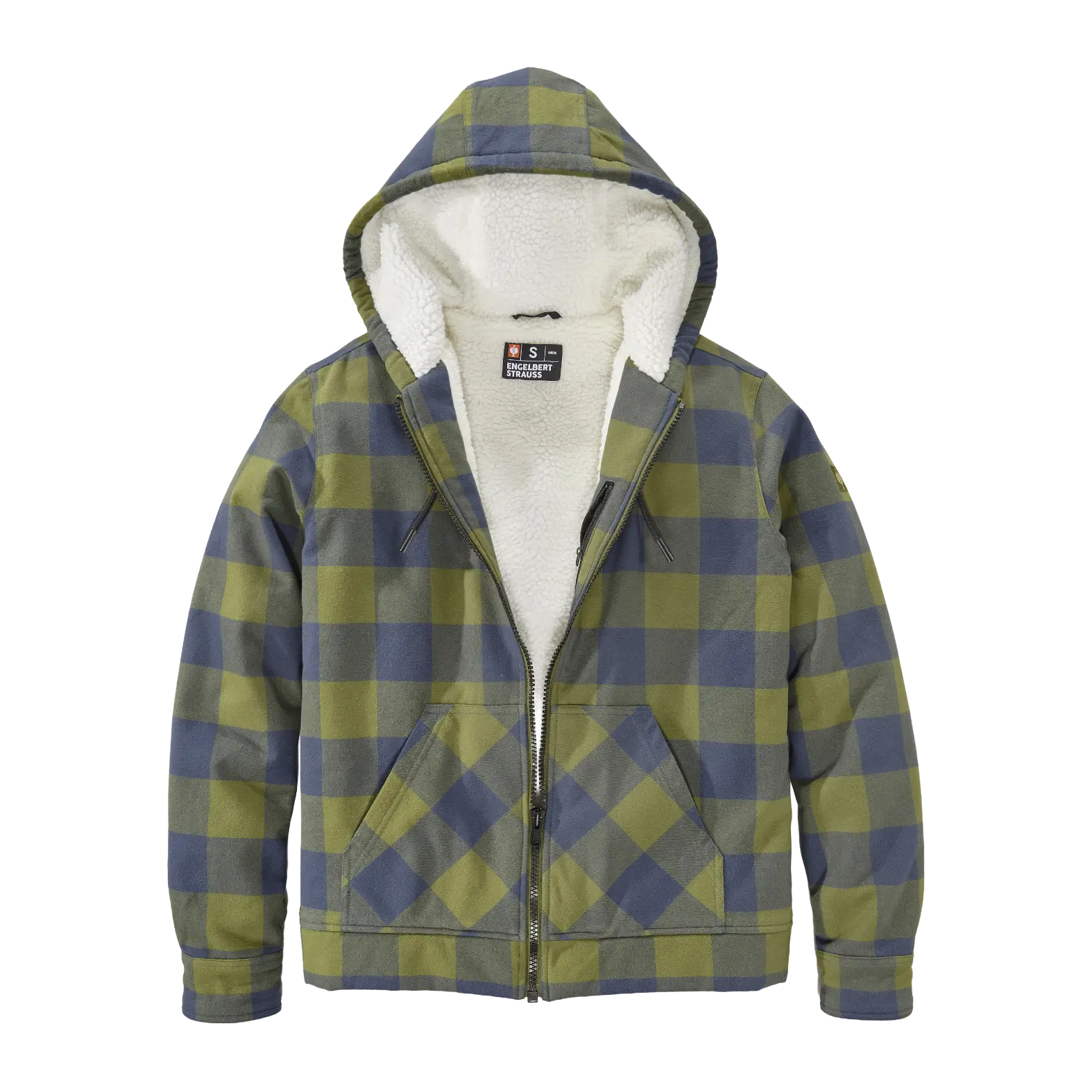 Check-hooded Jacket e.s.iconic